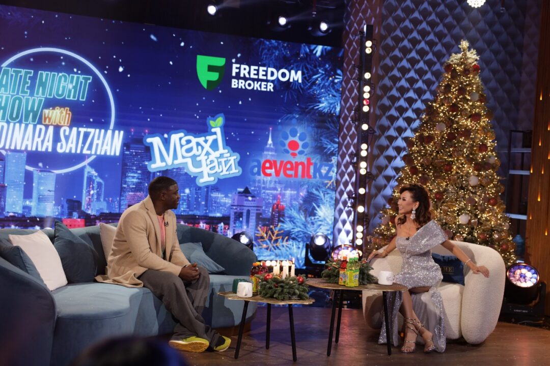 Akon в новогоднем шоу с Динарой Сатжан на «Седьмом канале»!