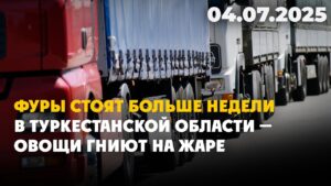 Фуры стоят больше недели в Туркестанской области — овощи гниют на жаре | 04.07.2025