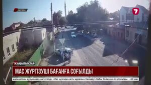 Ақтөбеде мас жүргізуші бағанға соғылды