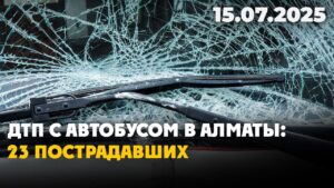 ДТП с автобусом в Алматы: 23 пострадавших | 15.07.2025