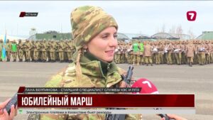 Грандиозный парад в Астане ко Дню Победы