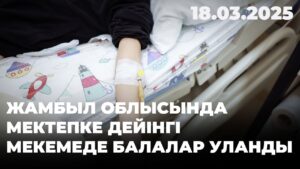 Жамбыл облысында мектепке дейінгі мекемеде балалар уланды | 18.03.2025
