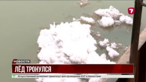 Весенний ледоход на Сырдарье: под угрозой 29 населённых пунктов @TheSevenNews​