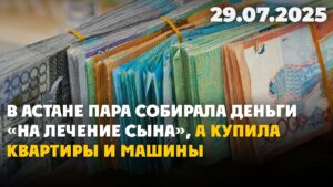 В Астане пара собирала деньги «на лечение сына», а купила квартиры и машины | 29.07.2025