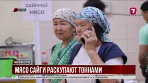 В Актобе раскупают мясо сайги