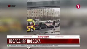 В Астане водитель погиб в ДТП на проспекте Кабанбай батыра