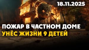 Пожар в частном доме унёс жизни 9 детей | 18.11.2025 — Дневные новости