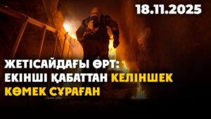 Жетісайдағы өрт: аман қалған үш адамның жағдайы ауыр | 18.11.2025