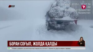 ШҚО-да боран соғып, көліктер далада қалды