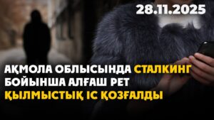 Ақмола облысында сталкинг бойынша алғаш рет қылмыстық іс қозғалды | 28.11.2025 — Күндізгі жаңалықтар