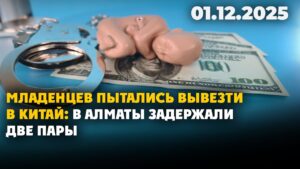 Младенцев пытались вывезти в Китай: в Алматы задержали две пары | 01.12.2025 — Дневные новости