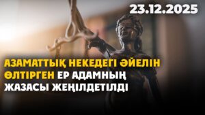 Азаматтық некедегі әйелін өлтірген ер адамның жазасы жеңілдетілді | 23.12.2025