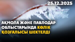 Ақмола және Павлодар облыстарында көлік қозғалысы шектелді | 25.12.2025 — Күндізгі жаңалықтар