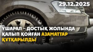 Үшарал – Достық жолында қалып қойған азаматтар құтқарылды | 29.12.2025 — Күндізгі жаңалықтар