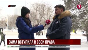 На Астану обрушился сильный снегопад