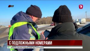 В СКО на трассах выявили более 100 авто с поддельными номерами