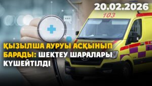 Қызылша ауруы асқынып барады: шектеу шаралары күшейтілді | 20.02.2026