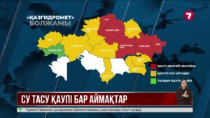 Қазгидромет су басу қаупі жоғары өңірлерді атады