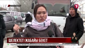 Шелек ауылындағы автобекет аумағы жабайы сауда орнына айналды