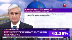 Глава государства проголосовал на республиканском референдуме