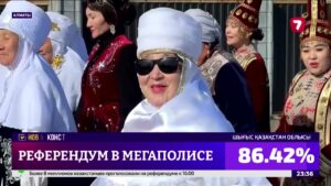 В Алматы голосование на референдуме прошло в праздничной атмосфере