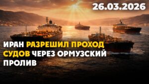 Иран разрешил проход судов через Ормузский пролив | 26.03.2026