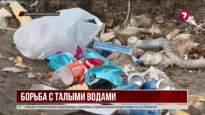 В Косшы весенние подтопления осложнили движение жителей