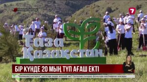 Түркістан облысында «Таза Қазақстан» акциясы аясында 20 мың ағаш отырғызылды