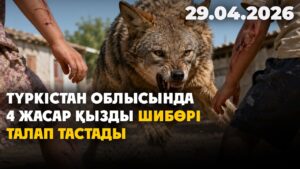 Түркістан облысында 4 жасар қызды шибөрі талап тастады | 29.04.2026 — Күндізгі жаңалықтар