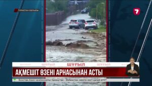 Ақмешіт өзені екі көпір мен бірнеше демалыс аумағын шайып кетті