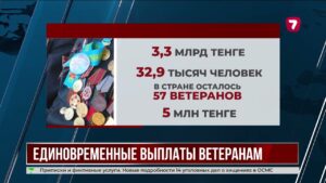 Ветераны ВОВ в Казахстане получат по 5 млн тенге