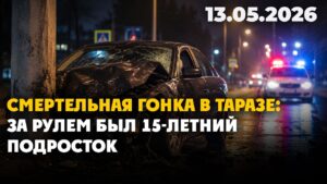 Смертельная гонка в Таразе: за рулем был 15-летний подросток | Новости Казахстана 13.05.2026