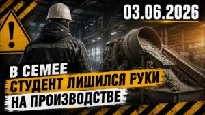 В Семее студент лишился руки на производстве | 03.06.2026