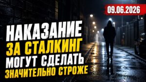 Наказание за сталкинг ужесточат | 09.06.2026