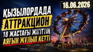 Қызылордада аттракцион 18 жастағы жігіттің аяғын жұлып кетті | 16.06.2026