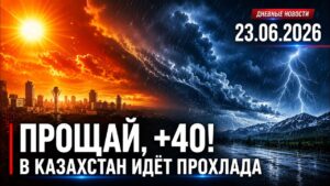 Жара отступает: в Казахстан идёт прохлада | 23.06.2026 — Дневные новости