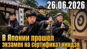 От 9 до 76 лет: в Японии прошёл экзамен для ниндзя | 26.06.2026 — Дневные новости