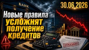 Новые правила усложнят получение кредитов | 30.06.2026