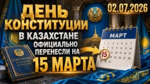 День Конституции в Казахстане официально перенесли на 15 марта | 02.07.2026