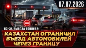 Из-за вывоза топлива: Казахстан ограничил въезд автомобилей через границу | 07.07.2026