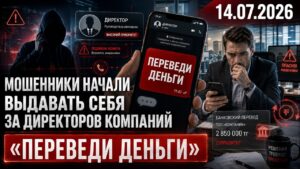 «Срочно переведи деньги»: Мошенники начали выдавать себя за директоров компаний | 14.07.2026