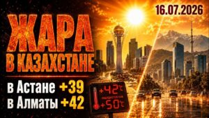 Аномальная жара в Казахстане бьёт рекорды | 16.07.2026