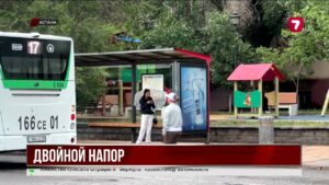 Мощный ливень с градом затопил улицы Астаны