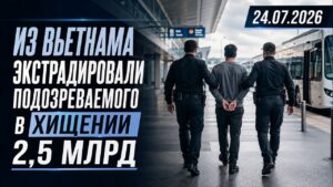 Из Вьетнама экстрадировали подозреваемого в хищении 2,5 млрд | 24.07.2026