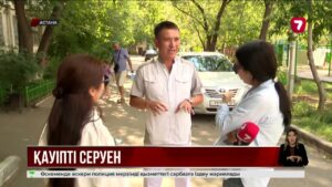 Астанадағы саябақтың бірінде бос жүрген иттер балаға жүгірген