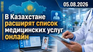 В Казахстане расширят список медицинских услуг онлайн | 05.08.2026 — Дневные новости