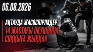 Ақтауда жасөспірімдер 14 жастағы оқушыны соққыға жыққан | 06.08.2026