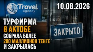 Турфирма в Актобе собрала более 200 миллионов тенге и закрылась | 10.08.2026