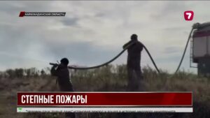 Степные пожары продолжают бушевать в Карагандинской области