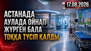 Астанада аулада ойнап жүрген бала тоққа түсіп қалды | 17.08.2026